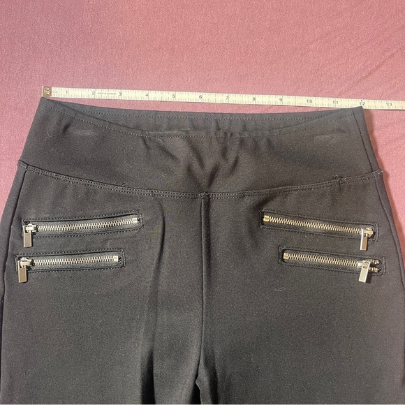 Abercrombie & Fitch Moto Zipper Ponte Leggings Pants Black - Size XS Equestrian - Picture 3 of 6